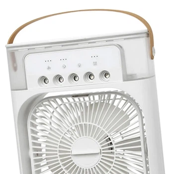 Міні-кондиціонер Mini Fan RGB 3в1 охолоджувач повітря з функцією зволоження та вентилятор з нічником для дому