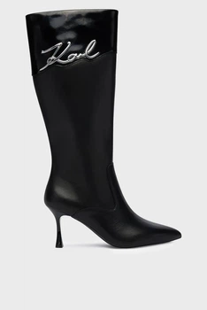 Жіночі шкіряні чоботи SIENNA Signia Kollar High Boot Karl Lagerfeld 38 KL32775