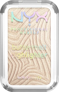 Пудровий хайлайтер для обличчя NYX Professional Makeup Buttermelt 05 Bright & Butta 5 г (800897268909)