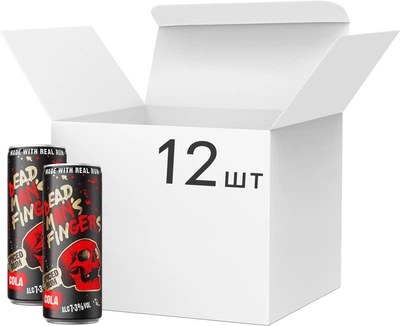 Упаковка слабоалкогольного напою Dead Man's Fingers Spiced Rum & Cola 7.3% 0.25 л х 12 шт (5011166090847)