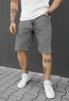Джинсовые Шорты Мужские Стаф Серые Бэгги Staff 13 Gray Baggy 30 (389438)