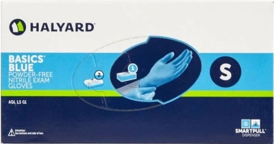 Нітрилові рукавички HALYARD 200 шт розмір S Halyard Блакитний 100 пар
