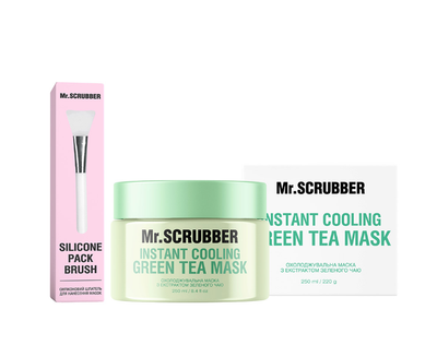 Охлаждающая маска Instant Cooling Green Tea Mask с экстрактом зеленого чая Mr.SCRUBBER