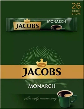 Кофе Jacobs Monarch Упаковка 1,8 г х 26 стиков