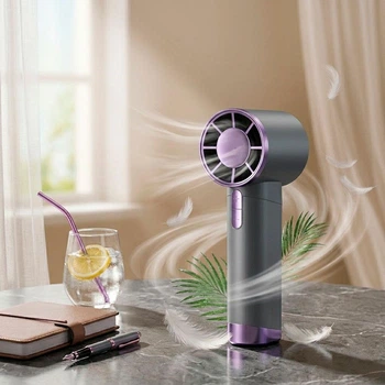 Портативный ручной вентилятор Wuji Handheld Fan DS1013 3.8W, Серо-фиолетовый (Аккумуляторный) (1011150-Other-2)