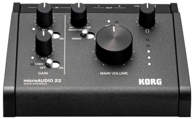 Interfejs audio Korg GA-50 micro Audio 22 USB-C 2 wejścia 2 wyjścia 24-bit 192 kHz (4959112247437)