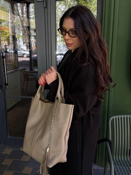Сумка шопер женская с натуральной кожи помещает формат А-4 ARTiS Bags 970 4222 темно-бежевая
