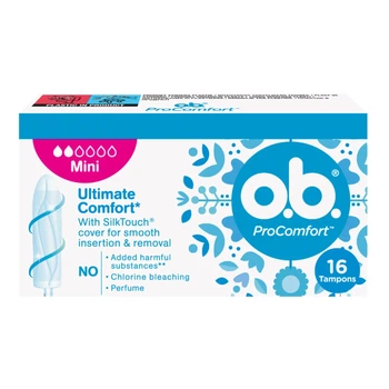 Тампони o.b. ProComfort Mini 16 шт. (3574660192063)
