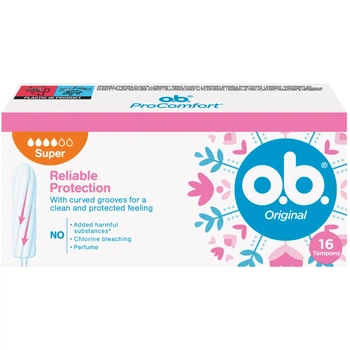 Тампони o.b. Original Super 16 шт. (3574660089332)