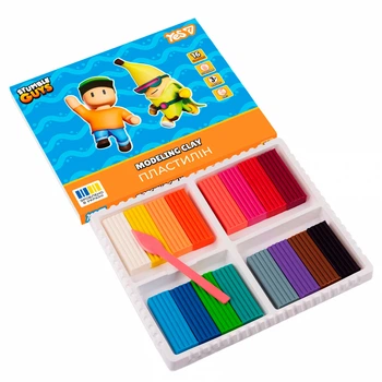 Пластилін кольоровий Yes "Stumble Guys" 16 кольорів, 320г 540724