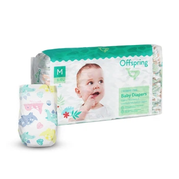 Підгузки Offspring Dinoland Розмір M 6-10 кг 42 шт (DP-OI-FAT-M42P-DNL)