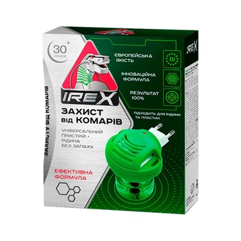 Фумігатор iRex Від комарів + Рідина 30 ночей 20 мл (4820184441309)