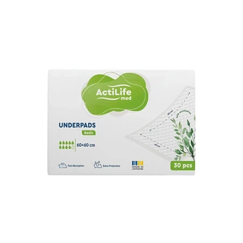 Пелюшки для малюків ActiLife Med Basic 60 х 60, 30 шт (4820174981471)