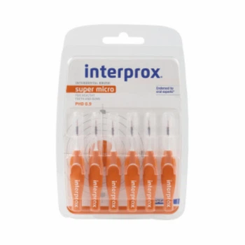 Щітка міжзубна INTERPROX 4G розмір 0,9 мм SUPER MICRO 6 шт