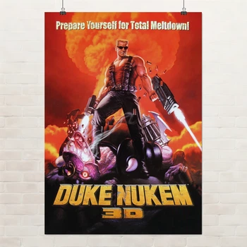 Постер Дюк Нюкем, Duke Nukem 3D, декор кімнати геймера, A3 42×30 см (id7325)