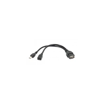 Дата кабель OTG USB 2.0 AF to Micro 5P M+F 0.15m Cablexpert (A-OTG-AFBM-04)
