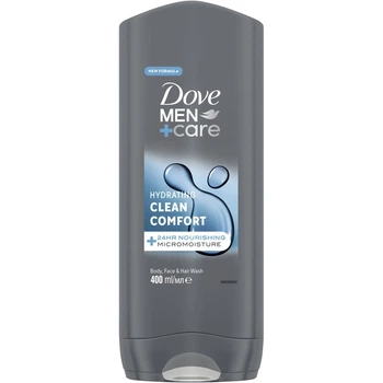 Гель для душу Dove Men+Care Чистота та комфорт 400 мл (8717644683149)