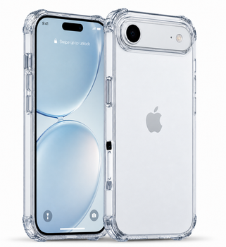 Противоударный чехол для iPhone 17 Air IPAKY Crystal Series с бортиками Прозрачный