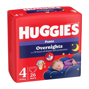 Підгузки Huggies Overnights Pants Трусики 4 9-14 кг 26 шт. (5029053581088)