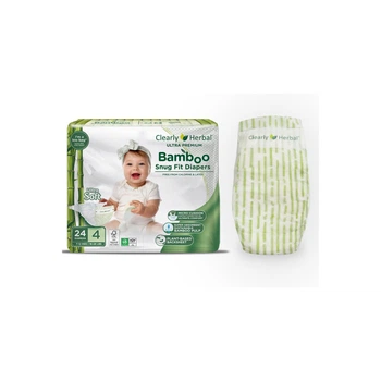 Підгузки Clearly Herbal Bamboo, розмір 4 (7-12 кг), 24 шт (1136)