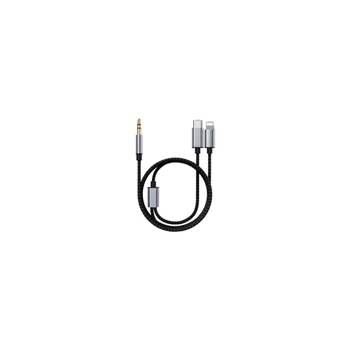 Кабель мультимедійний MH-232 AUX 3.5mm - USB Type-C - Lightning XoKo (XK-MH-232)