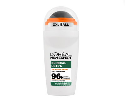 Дезодорант-антиперспірант кульковий Loreal Men Expert чоловічий Клінікал Ультра захист від поту до 96 годин 50 мл (3600524251826)