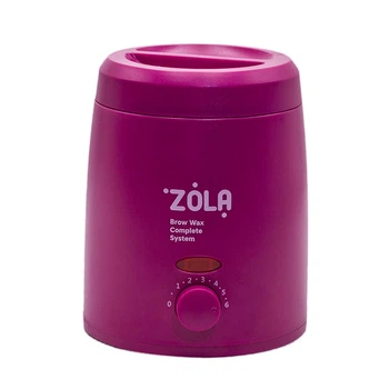 Воскоплав банковий ZOLA Brow Wax Complete System чаша 200 мл колір рожевий