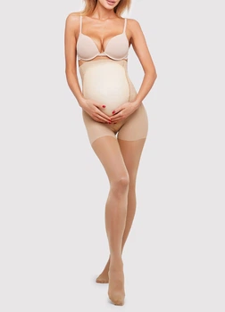 Колготки класичні для вагітних з шортиками Giulia MAMA 40 2 Beige-daino