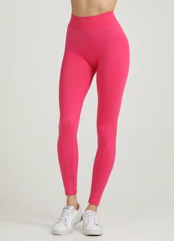 Безшовні легінси жіночі з мікрофібри Giulia LEGGINGS 02 S/M Pink-bright pink