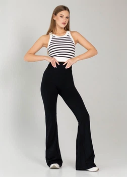 Жіночі легінси кльош Giulia Flexing leggins "Faboluose" XY492 M Black-black