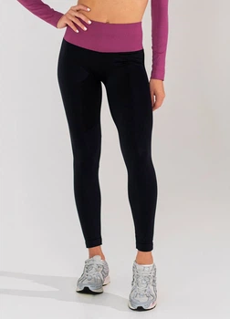 Жіночі безшовні легінси з push-up ефектом та контрастним поясом Giulia FLEXING LEGGINGS GLAM L/XL Multicolor-black/domsor