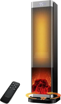 Обогреватель керамический mstoekn 1500W с термостатом и дистанционным управлением