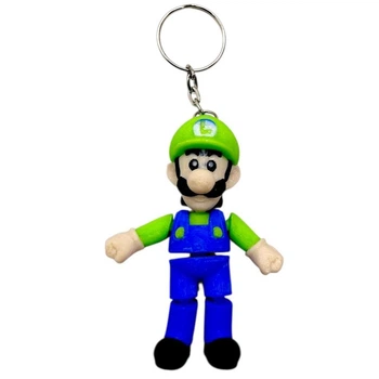 Брелок (3d друк) "БРАТИ МАРІО: ЛУЇДЖИ \ MARIO", 7.5 см MIC (295566)