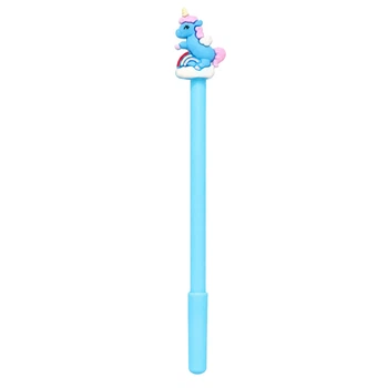 Дитяча гелева ручка "Єдиноріг" Bambi 016(Blue) синій, 17,5 см