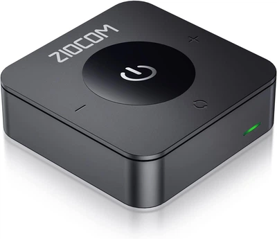 Беспроводной аудиоадаптер ZIOCOM Bluetooth 5.0 Transmitter & Receiver (TX/RX) для подключения Bluetooth устройств к телевизору, трансмиттер для телевизора, блютуз приемник