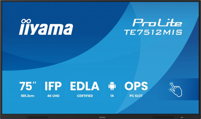 Monitor 75" iiyama ProLite TE7512MIS-B4AG