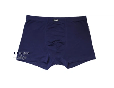 Темно-синие однотонные мужские трусы шорты без рисунка Classic style TASO 5554 3XL
