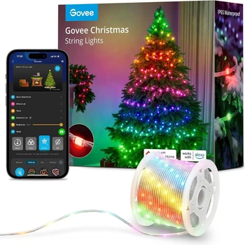 Гірлянда Govee 20 м RGBIC, 200 LED, керування через додаток, IP65, для дому та вулиці