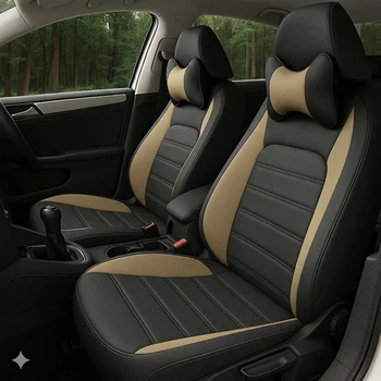 Авточехлы на Opel Astra H Auto Style НЕО Х черно бежевые