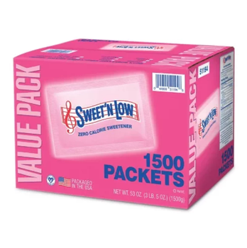 Заменитель сахара без калорий Sweet'N Low Zero-Calorie Sweetener 1500 порционных стиков