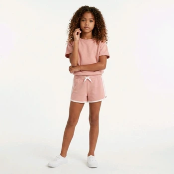 Детские розовые хлопковые шорты для девочки 146 см (10-11Y) H&M