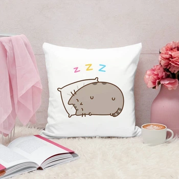 Подушка плюшевая Pusheen Пушин 35х35 см (ПУ000107)
