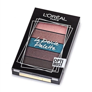 Палетка теней для век L'Oreal Paris La Petite Palette (Оттенок Optimist/ Оптимист) 4 г, тени, компактная палитра для макияжа глаз