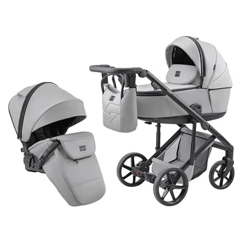 Коляска 2 в 1 Adamex Dolce Eco SA-3 светло-серый