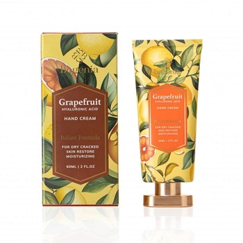 Крем для рук Bogenia Grapefruit + Hyaluronic Acid Hand Cream для восстановления и питания поврежденной кожи 60 мл