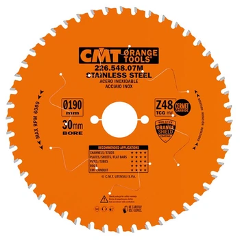 Диск пильний по нержавіючій сталі CMT 190x30x48T (226.548.07M)