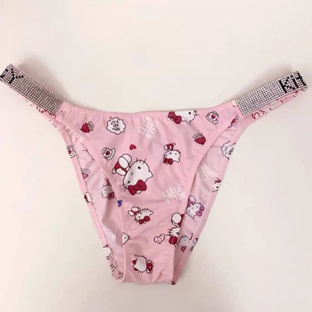 Трусики жіночі зі стразами рожевого кольору Хеллоу Кітті Victoria Secret Hello Kitty XS/S