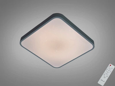 Смарт LED люстра 45W стельова з пультом Diasha з квадратним корпусом 3200K-6500K+RGB білого кольору IP20