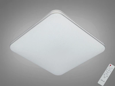 Смарт LED люстра 70W з пультом Diasha стельова з квадратним корпусом з акрилу 3200K-6500K+RGB білого кольору IP20