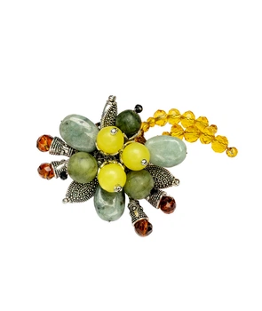 Брошка "Медова шавлія" Жадеїт 1Дизайн-Студія "FF" 13.02.28.2012